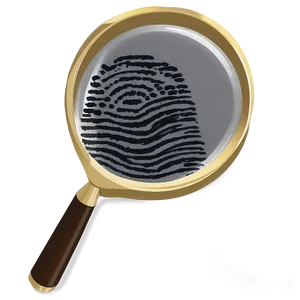 Fingerprint Under Magnifying Glass Png Xrc39 PNG image