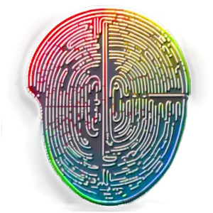 Fingerprint With Circuit Lines Png 05242024 PNG image