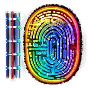 Fingerprint With Circuit Lines Png 78 PNG image