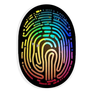 Fingerprint With Circuit Lines Png Glk PNG image