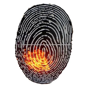 Fingerprint With Fire Effect Png 88 PNG image