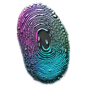 Fingerprint With Water Drops Png 40 PNG image