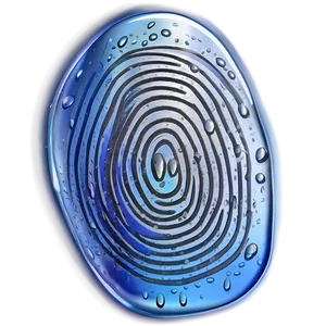 Fingerprint With Water Drops Png Ifu14 PNG image