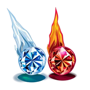 Fire And Ice Diamonds PNG 05242024