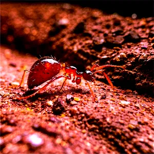 Fire Ant Underground Tunnel PNG 30