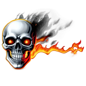 Fire Blaze Skull Art PNG 06252024 PNG