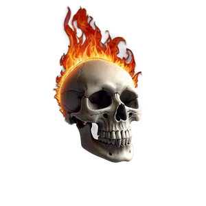 Fire Blaze Skull Art PNG Yqp PNG
