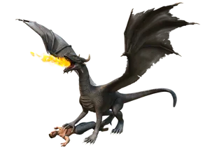 Fire Breathing Dragonand Man
