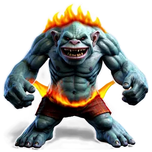 Fire-breathing Troll PNG Jmh