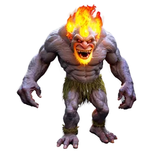 Fire-breathing Troll PNG Vvu