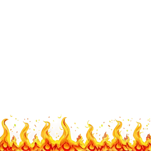 Fire Cartoon Border PNG Wyq PNG