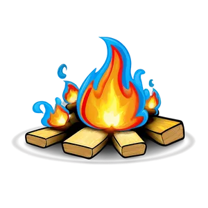 Fire Cartoon Illustration Png 06262024 PNG image