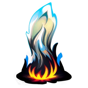 Fire Cartoon Scene PNG Hnl20 PNG