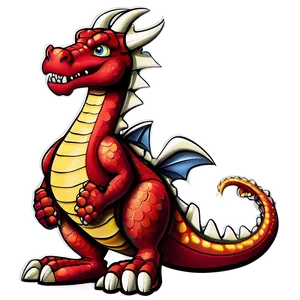 Fire Dragon Cartoon Png 06212024 PNG image