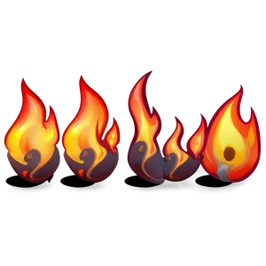 Fire Emoji Cartoon Png Qdo47 PNG image