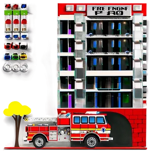 Fire Engine Car Vector PNG 06202024 PNG
