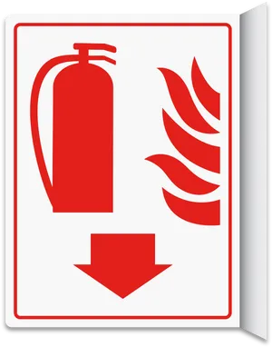 Fire Extinguisher Sign PNG image