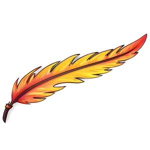Fire Feather Border PNG 06212024 PNG