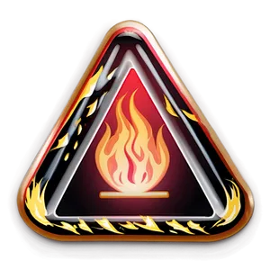 Fire Hazard Warning PNG C