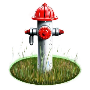 Fire Hydrant In Grass Png Hsm PNG image