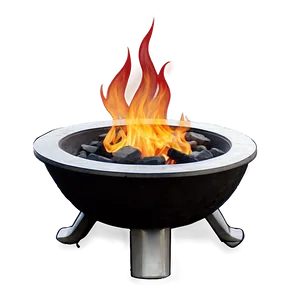 Fire Pit Coziness PNG C
