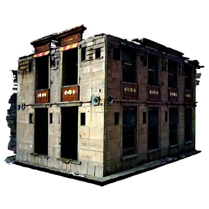 Fire-ravaged Building PNG Kiy