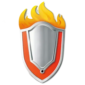 Fire Shield Vector PNG 06262024