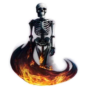 Fire Skeleton Png 05032024 PNG image