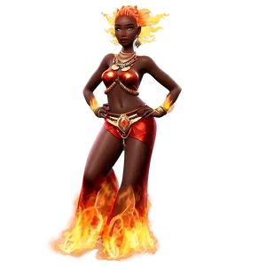 Fire Spirit Goddess PNG 06252024
