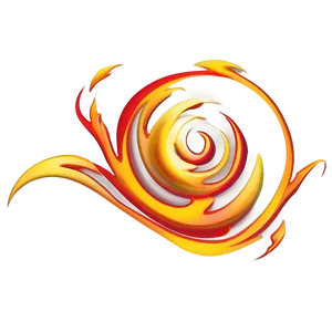 Fire Swirl Border PNG Waj