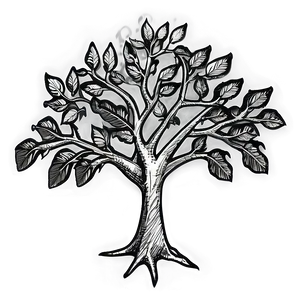 Fire Tree Sketch PNG 85 PNG