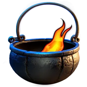 Fire Under Cauldron PNG 05242024
