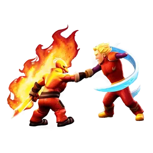 Fire Vs Ice Showdown Png 05252024 PNG image