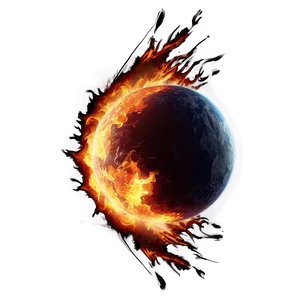Fireball Border PNG 06212024 PNG