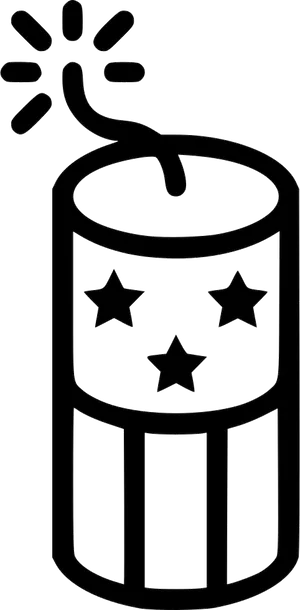 Firecracker Icon Outline PNG image