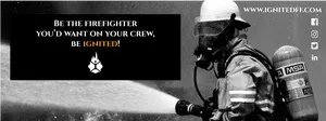 Firefighter In Action Heroic Service PNG image
