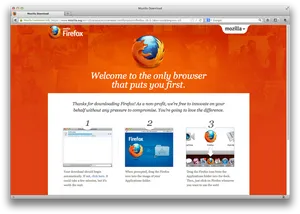 Firefox Download Thank You Page PNG image