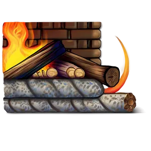 Fireplace Emoji Art Png Ako77 PNG image