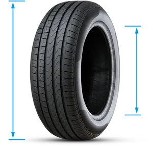 Firestone Tire Profile View PNG image