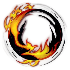 Firestorm Circle Design PNG 15 PNG