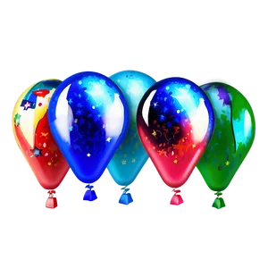 Firework Balloons PNG 72