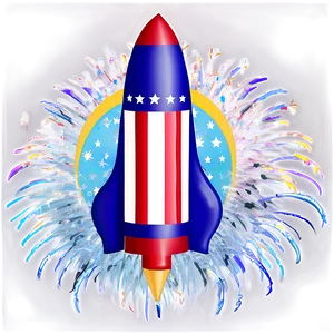 Firework Rocket Pattern PNG 06212024