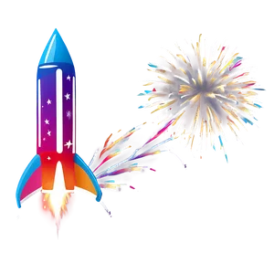 Firework Rocket Silhouette PNG 06212024