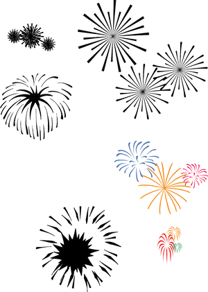 Fireworks Display Illustration PNG image