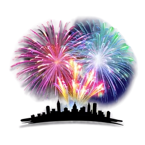 Fireworks Display Over City Photo Png Kbe92 PNG image