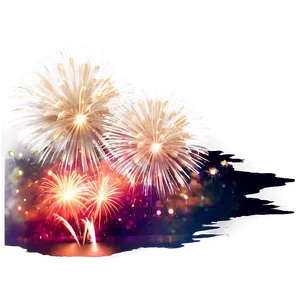 Fireworks Over Water Png Dpg18 PNG image