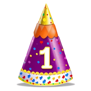 First Birthday Hat Png Mbu78 PNG image