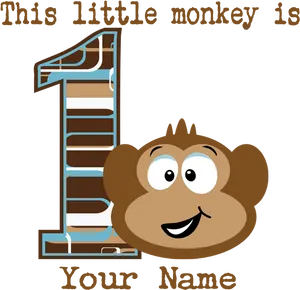 First_ Birthday_ Monkey_ Customizable_ Banner