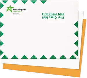 First Class Mail Envelope PNG image