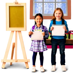 First Day School Art Class Png 5 PNG image